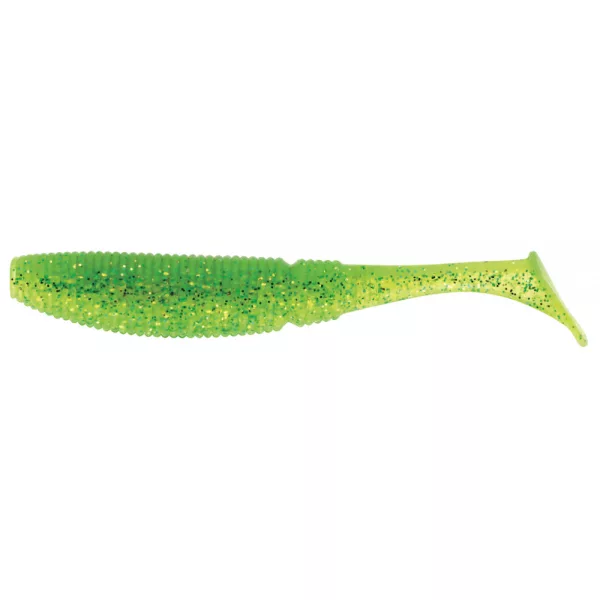 Sakura - SLIT SHAD EVO 150 - 6 - 150MM - 055 (GHOST LIME CHART) - Nălucă moale din cauciuc