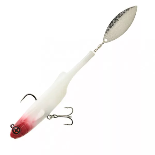 Sakura - SLASH BLADE 100 - 100MM / 21,5G - 008 (Red Head) - Naluciță din cauciuc - Cu coadă rotativă