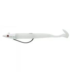   Sakura - SODIUM EEL 190 - 190MM - Jighead 35g - 077 (Pearl White) - Nălucă din cauciuc