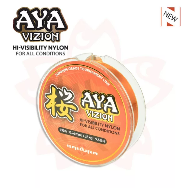 Sakura - AYA VIZION - 150 M - 0.26 mm / 4,35 Kg - 9,6 Lb. - Fir principal - Fir monofilament