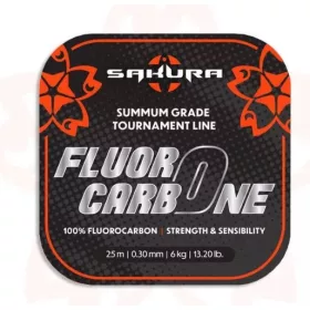 Sakura FLUOROCARBONE 25M fir monofilament pentru spinning