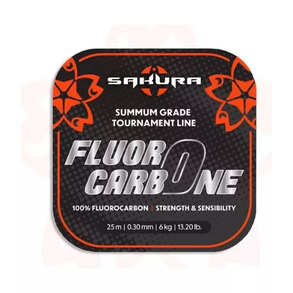 Sakura FLUOROCARBONE 25M fir monofilament pentru spinning