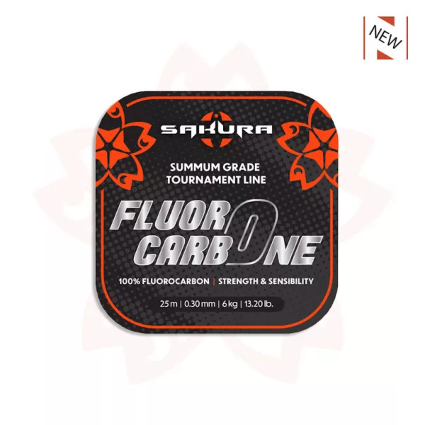 Sakura - FLUOROCARBONE - 25 M - 0.40 mm / 10,80 Kg - 23,7 Lb. - Fir leader - Fluorocarbon