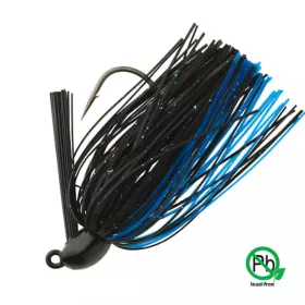   Sakura - TUNGSTEN SWIM JIG 1/4 OZ - 7,2G #BB (Negru Albastru) - Cap JIG cu fustă