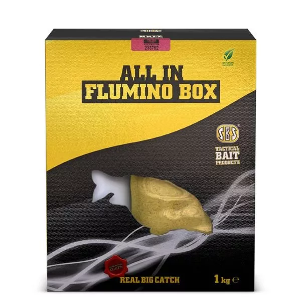 Set de momeală <b>SBS</b> All In Flumino Box Match Special 1kg+500ml