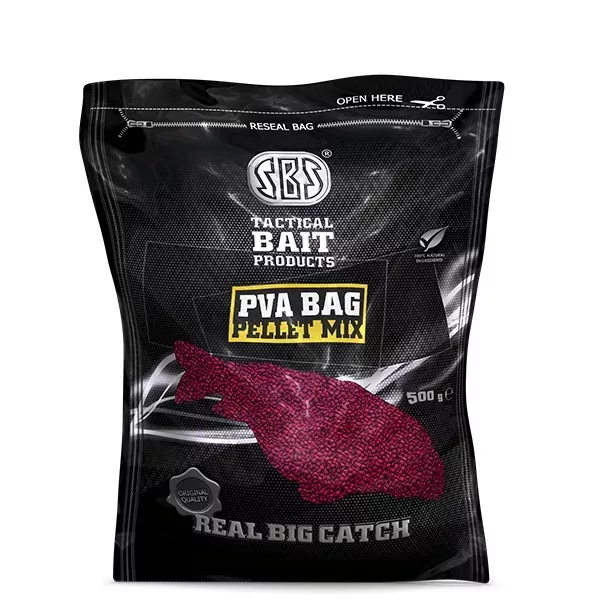 SBS Pva Bag Pellet Mix 1Kg Squid & Octopus Cu făină de pește