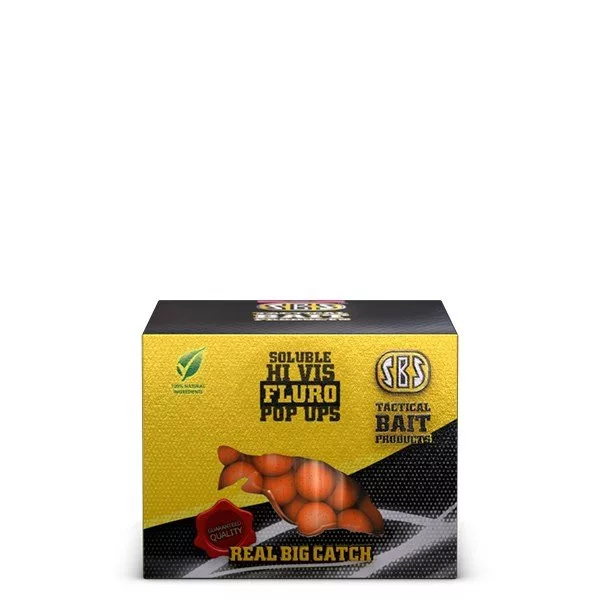 SBS Solubil Fluro Pop Ups Gem de Căpșuni 14 Mm 40 G