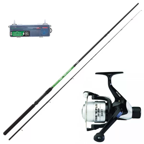 Sert Kit Fish n Play Fitfeeder 2703 Lansetă și 301RD Set Mulineta
