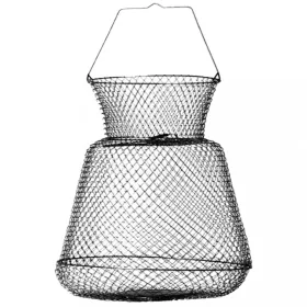   SERT - OVAL SHAPE WIRE BASKET 28x33CM BLACK - Coș de reținere pește - Coș de reținere pește tradițional - Sac de sârmă