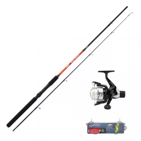   Sert Kit Fish n Play Spincast 2102 Lansetă și 201RD Mulineta Set