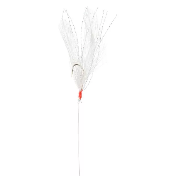 SRT Sabiki White Feathers 135cm 5H 3/0 Cârlige gata legate 5buc