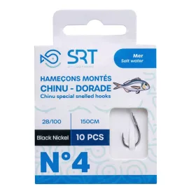   SRT Chinu-Special Daurade 0,26mm 150cm Monofil 4 Cârlige legate