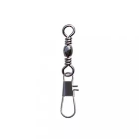   SERT - INTERLOCK SNAP + BARREL SWIVEL BLACK N°6 X8 - Agrafă cu vârtej