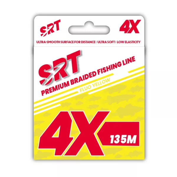 Sert Tresse 4x Srt Fluo Yellow Fir Împletită 0,14mm 135m