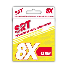 Sert Tresse 8x SRT Fluo Yellow Fir împletit 0,10mm 135m
