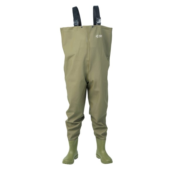SRT Fisker Army Green PVC Waders Cizme pieptar 40-41