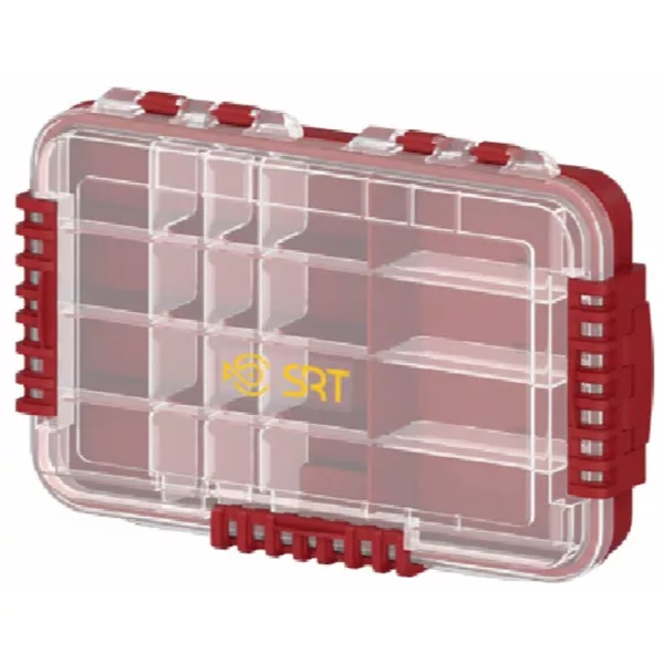 SRT 3076 Cutie pentru Echipament Roșie Impermeabilă cu 2 Compartimente 35,5x22,5x7,9cm
