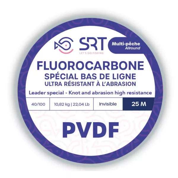 SRT Fluorocarbon SRT PVDF 0,60mm 25m Fir Fluorocarbon pentru Forfac