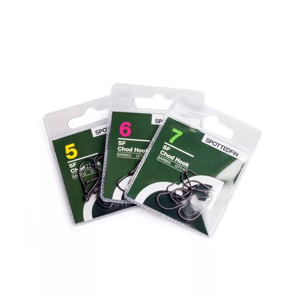 Spotted Fin Chod Barbed cârlig cu barbă mărimea 7