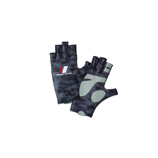 Major Craft UV-Cut Glove Camuflaj Gri Închis Mănuși de Vară M