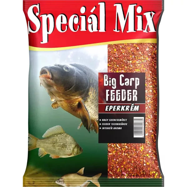 Speciál Mix Big Carp Feeder Cremă de Căpșuni Nadă 1,5kg