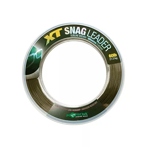 Korda XT Snag Leader 0,60mm 60lb Nylon 100m - fir leader pentru boilies