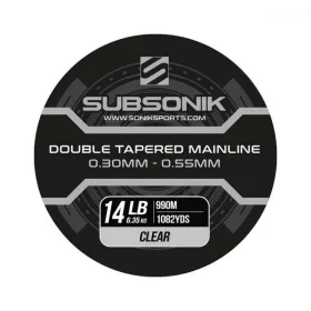   Subsonik Double Tapered Main Line Clear 12Lb 990m (3X330) Fir principal monofilament conic