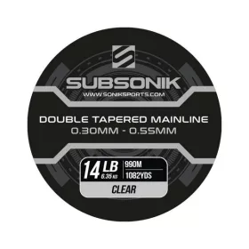   Subsonik Double Tapered Main Line Clear 14Lb 990m Fir principal monofilament conic