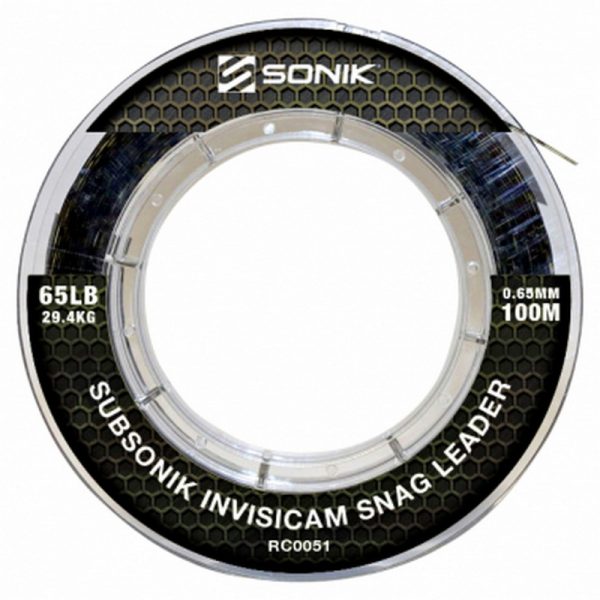 Sonik Subsonik Invisicam Snag Leader 100m 45lbs (0,55) Fir principal monofilament