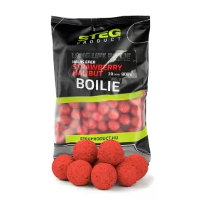   Stég Long Life Boilie 20mm Eper-Halibut Boilies de nadire 800gr