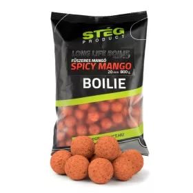 Stég Long Life Boilie 20mm Boilies Spicy Mango 800gr