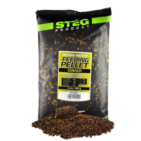 Stég Feeding Ghimbir 2mm 800gr Pelete de nădire