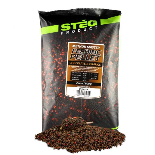 Stég Feeding Ciocolată-Portocală 2mm 800gr Pelete de nădire