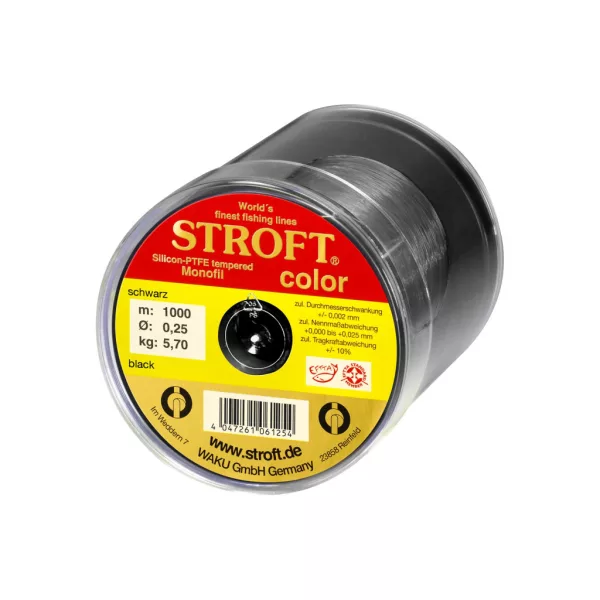 Stroft Color Black Fekete 0,25mm 1000m Monofil Főzsinór