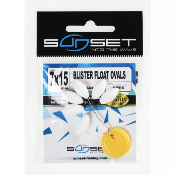 Sunset - BLISTER FLOAT OVAL WHITE 7x15mm - Opritor