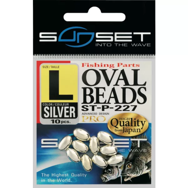 Sunset - MĂRGELE OVALE DURE ARGINTII 8x3,8mm X20 - Mărgele de cauciuc