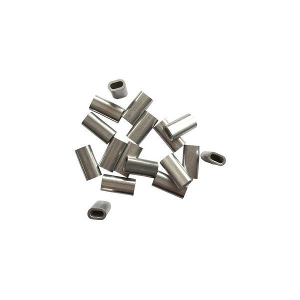 Sunset Manșon oval din aluminiu ST-S-6029 1,6x3,2x10mm Manșon de sertizare 20 buc