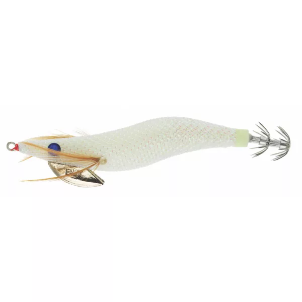 Sunset - SUNSQUID BAD GAMBAS SINKING 8CM SUPER GLOW ALL WHITE - Squid Jig