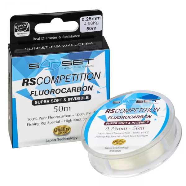 Sunset - FLUOROCARBON SUPER MOALE RS COMPETITION 0,28mm 25M - Fluorocarbon