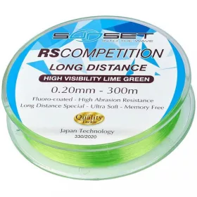   Sunset - RS COMPETITION LONG DISTANCE HI-VISIBILITY LIME GREEN 0,14mm 300M - Fir monofilament