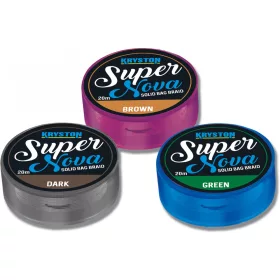   Kriston Super Nova Solid Bag Braid 25Lb 20m 0.44mm Fir împletit pentru sac solid-Verde