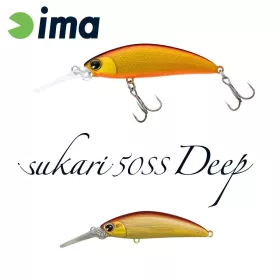 Ima Sukari 50SS Deep 5cm 5gr 101 Akagane Wobbler