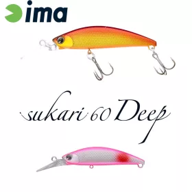Ima Sukari 60 Deep 6cm 8gr 013 Red Spot Pink Wobbler