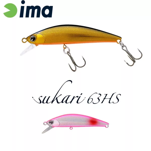 Ima Sukari 63HS 6,3cm 8gr 013 Red Spot Pink Wobbler