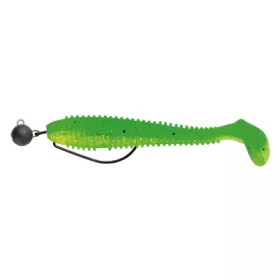   Sakura Cheburashka Galfion Fat Shad Rig Gumihal K014 95mm - 5gr - Ready Rig - Plumb Cheburashka - Pre-asamblat