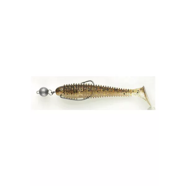 Swimy Cheburashka Galfion Fat Shad Rig Gumihal K050 95mm - 5gr - Ready Rig - Plumb Cheburashka - Pre-asamblat