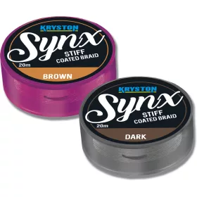   Kriston Synx Stiff Coated 30Lbs 20m 0.53mm Fir textil pentru forfac - Maro
