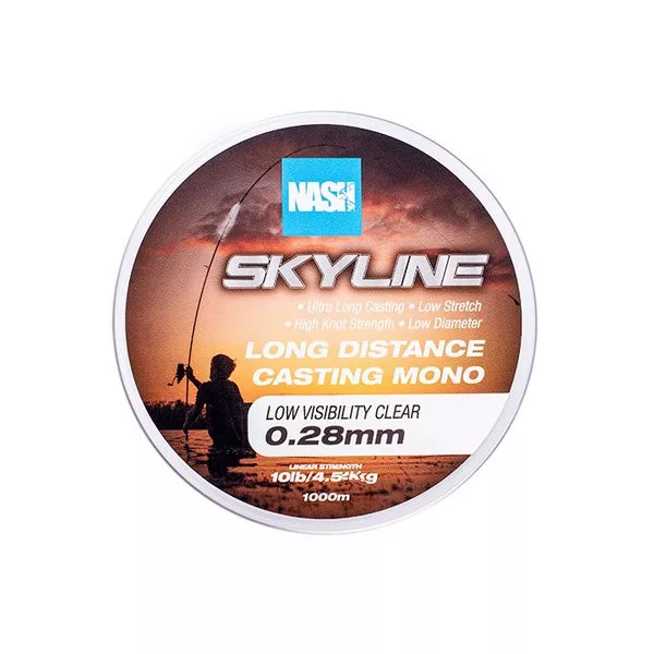 Nash Skyline Mono Transparent 0,28mm 1000m Fir monofilament principal