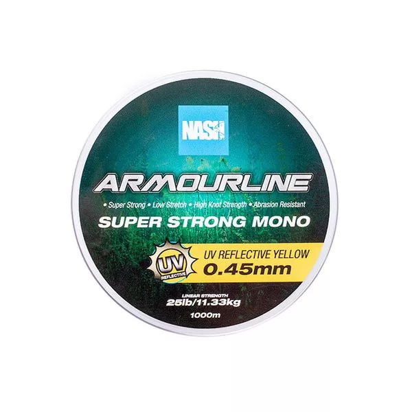Nash Armourline UV Galben 0,45mm 1000m Fir monofilament principal