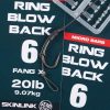 Nash Ring Blow Back Rig Size 6 Micro Barbed Cârlig pre-legat Cârlig cu barbă, Cârlig cu ochi